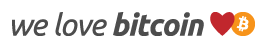 We Love BTC Logo